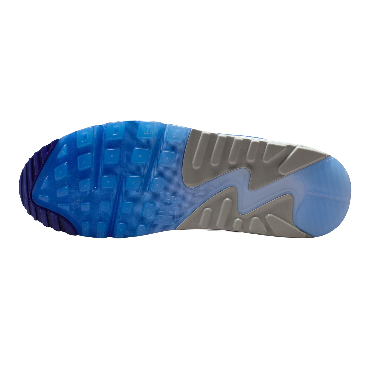 Buffalo Bills Nike Rivalry Air Max 90 Shoe In White - Under View