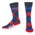 Bills Argyle Zoom Dress Socks In Black, Blue, & Red