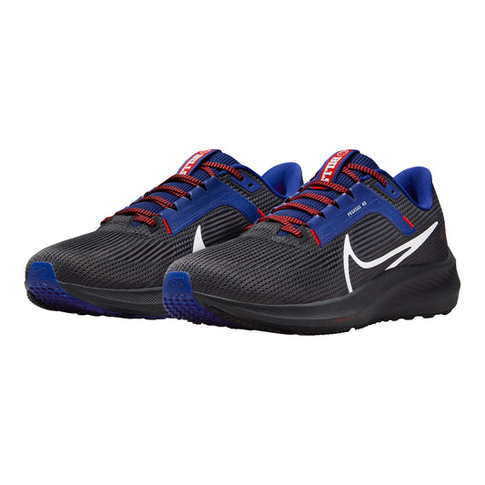 Bills Nike Air Zoom Pegasus 40 Shoes In Black - Front Left View