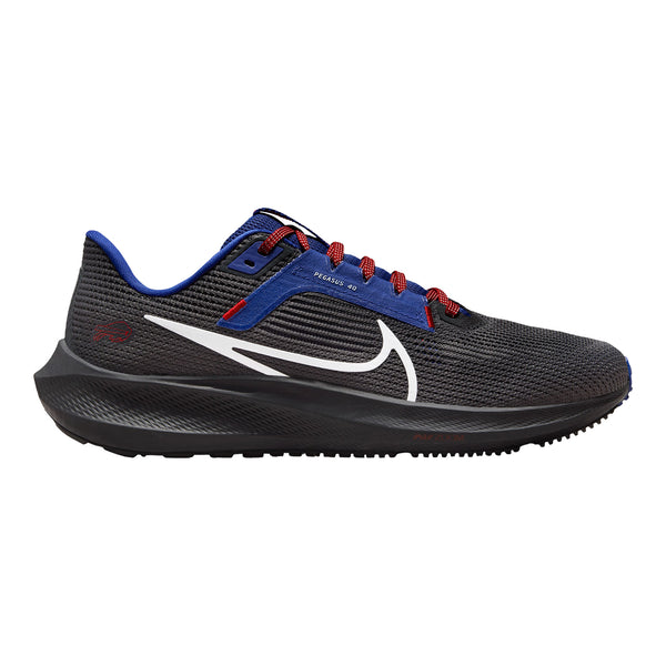 Bills Nike Air Zoom Pegasus 40 Shoes In Black Left Shoe - Inside View