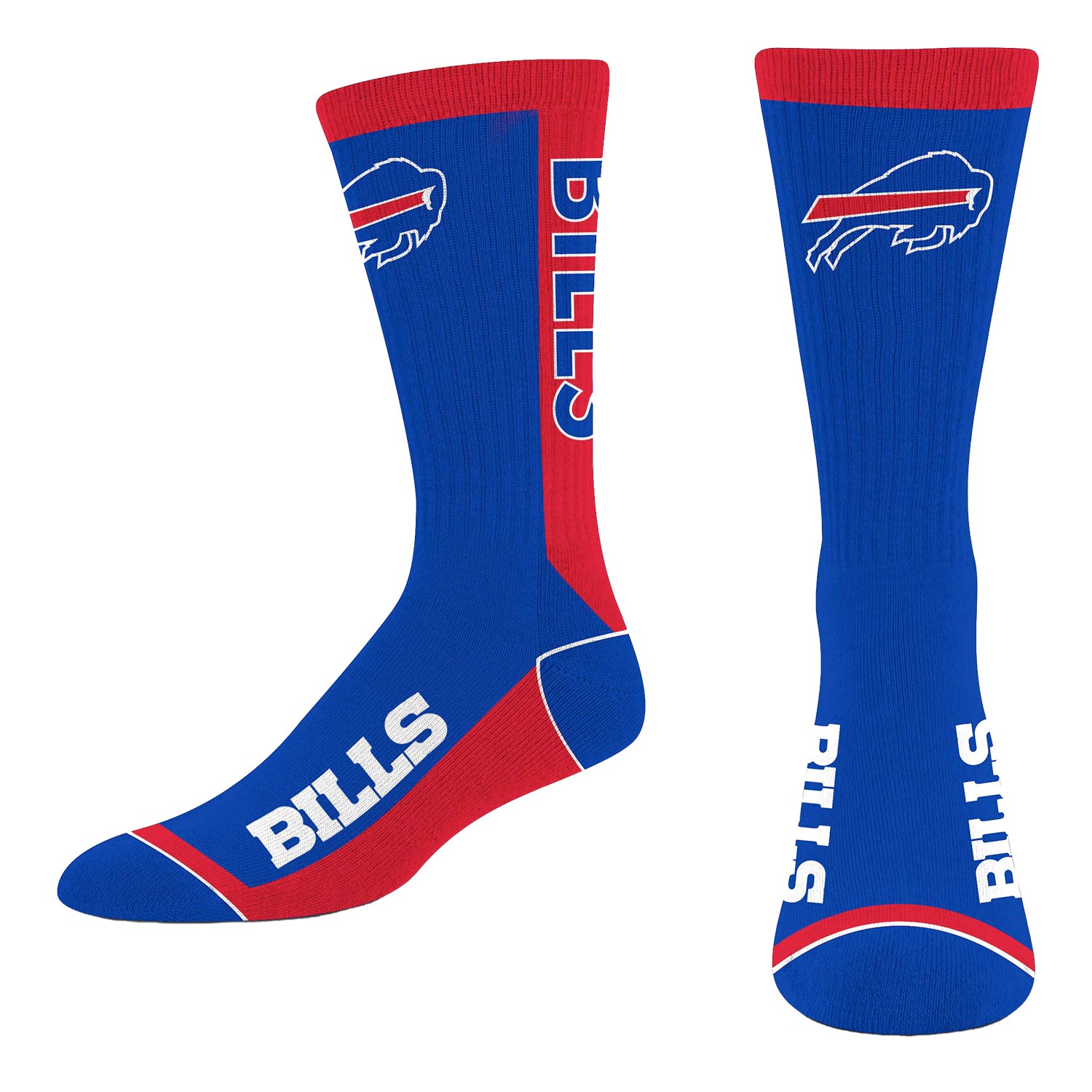 Buffalo Bills 577 MVP Classic Logo Socks In Blue - Front View