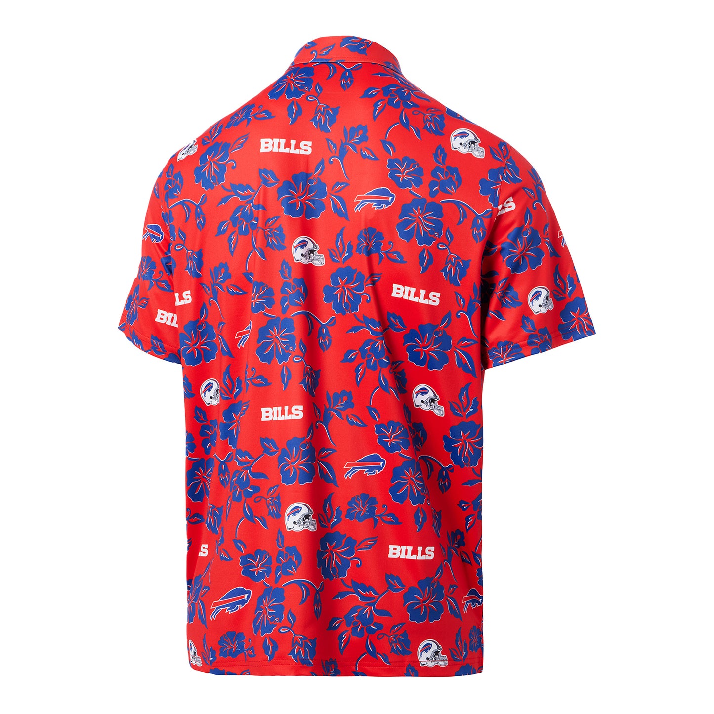 Reyn Spooner Buffalo Bills Pua Performance Polo In Red & Blue - Back View