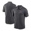 Bills Nike Franchise Polo In Grey - Front & Back View
