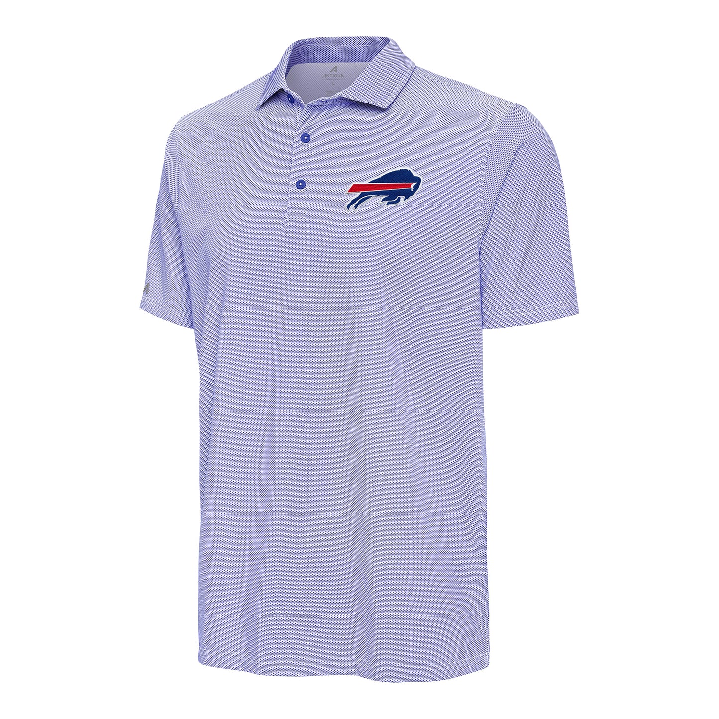 Buffalo Bills Antigua Pave Primary Logo Polo In Blue - Front View