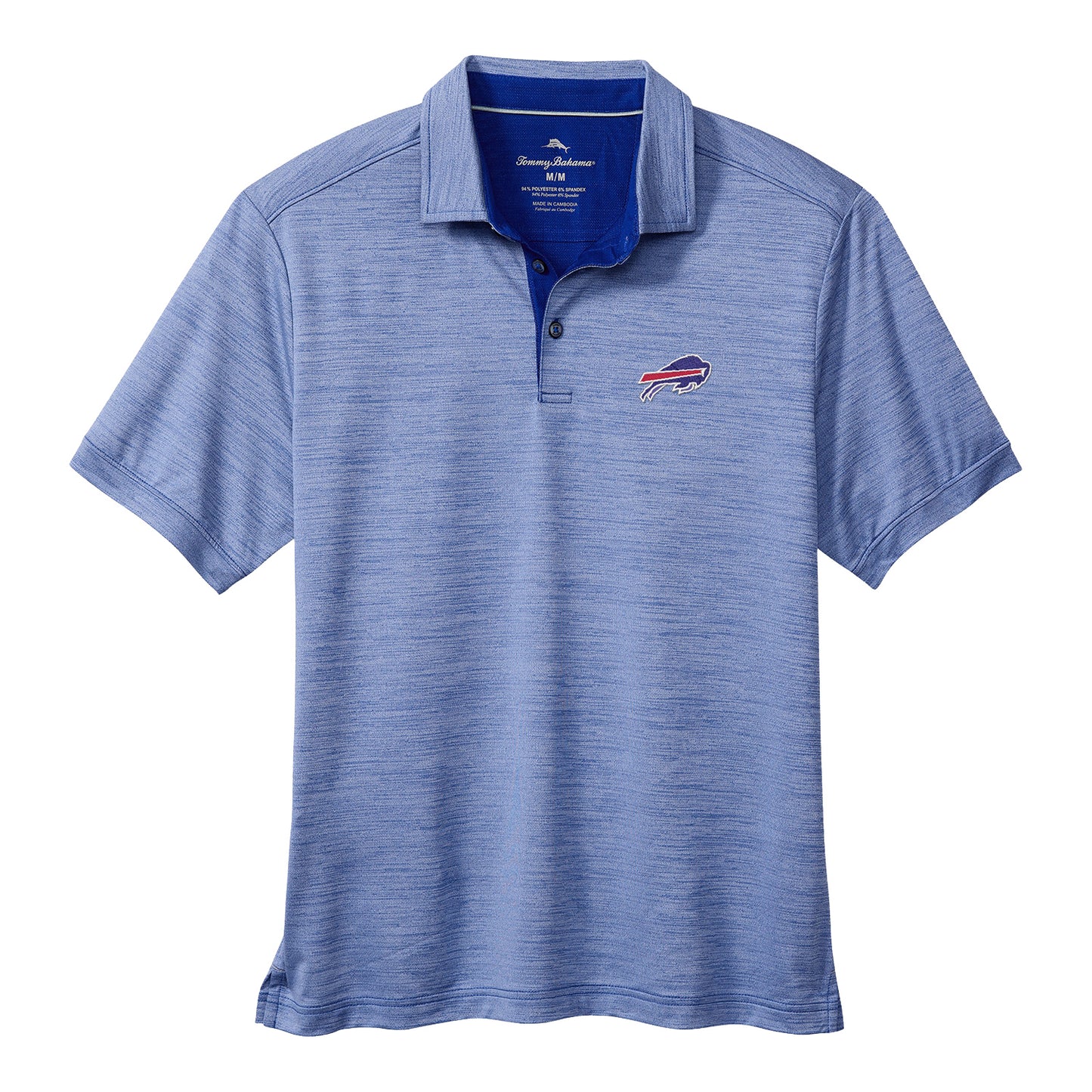 Buffalo Bills Tommy Bahama San Raphael Polo In Blue - Front View