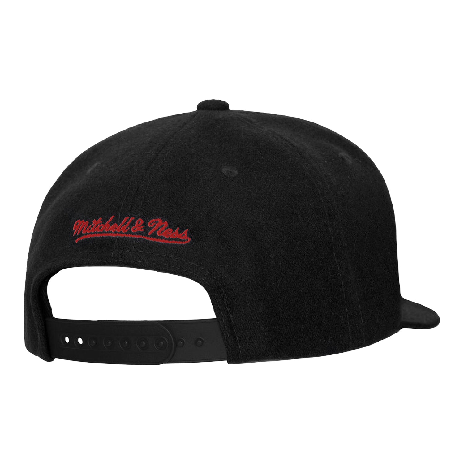 Mitchell & Ness Buffalo Bills Classic Respect Snapback Hat In Black - Back View