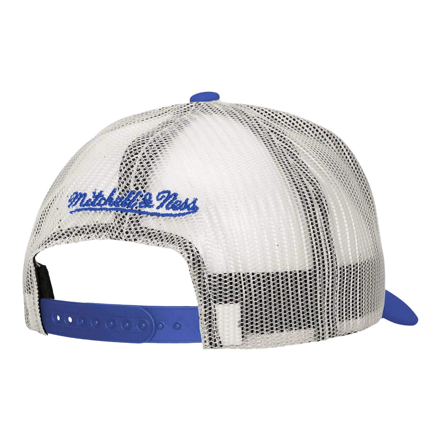 Buffalo Bills Old School Trucker Hat In Blue - Back View