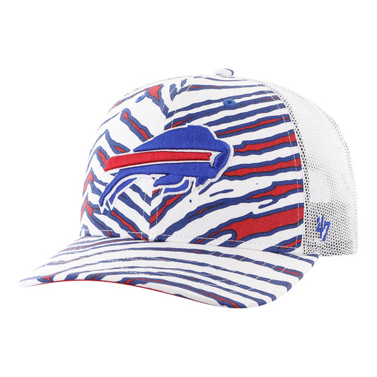 Bills '47 Brand x Zubaz Trucker Cleanup Hat In White - Front View