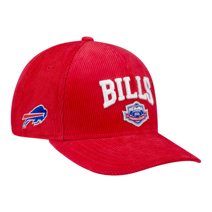 Buffalo Bills New Era 9FORTY Farewell Season Hat In Red - Front Right View
