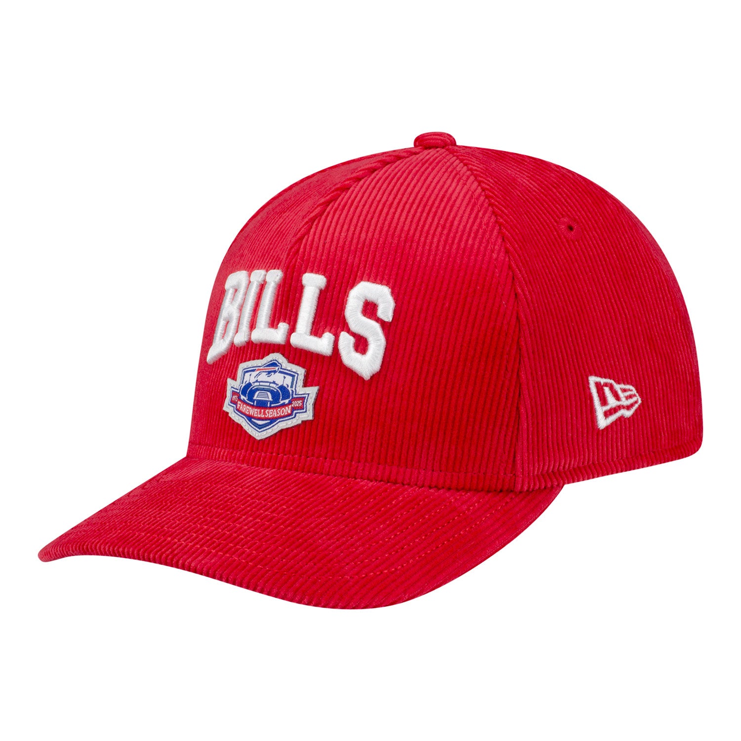 Buffalo Bills New Era 9FORTY Farewell Season Hat In Red - Front Left View