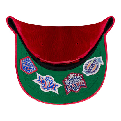 Buffalo Bills New Era 9FORTY Farewell Season Hat In Red - Bill View