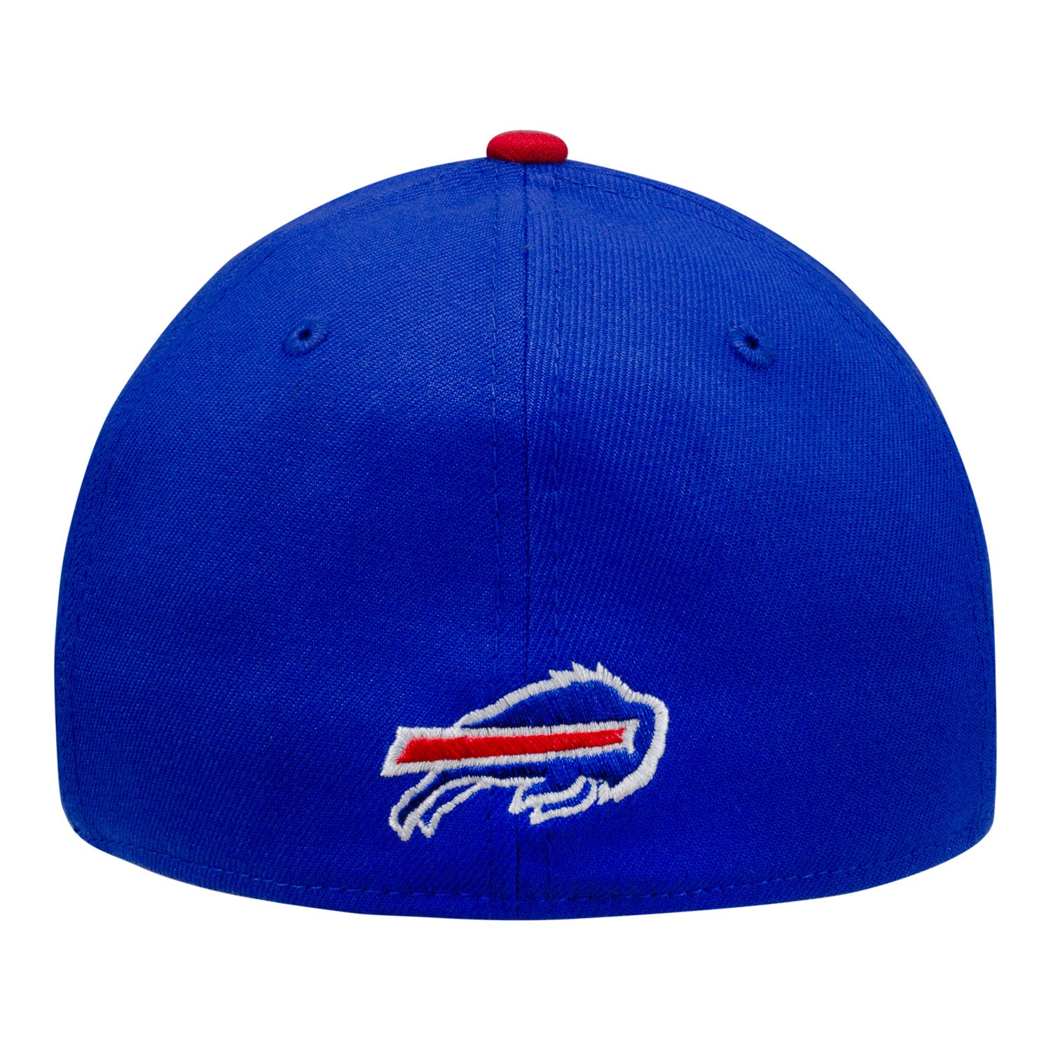 Buffalo Bills New Era 2-Tone Red Helmet 39THIRTY Hat In Blue & Red - Back View