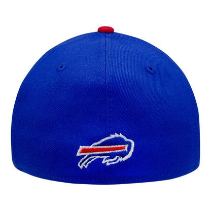 Buffalo Bills New Era 2-Tone Red Helmet 39THIRTY Hat In Blue & Red - Back View