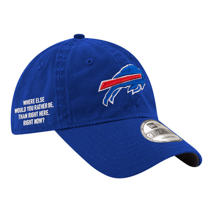 Buffalo Bills New Era 9TWENTY Marv Levy Hat In Blue - Front Right View