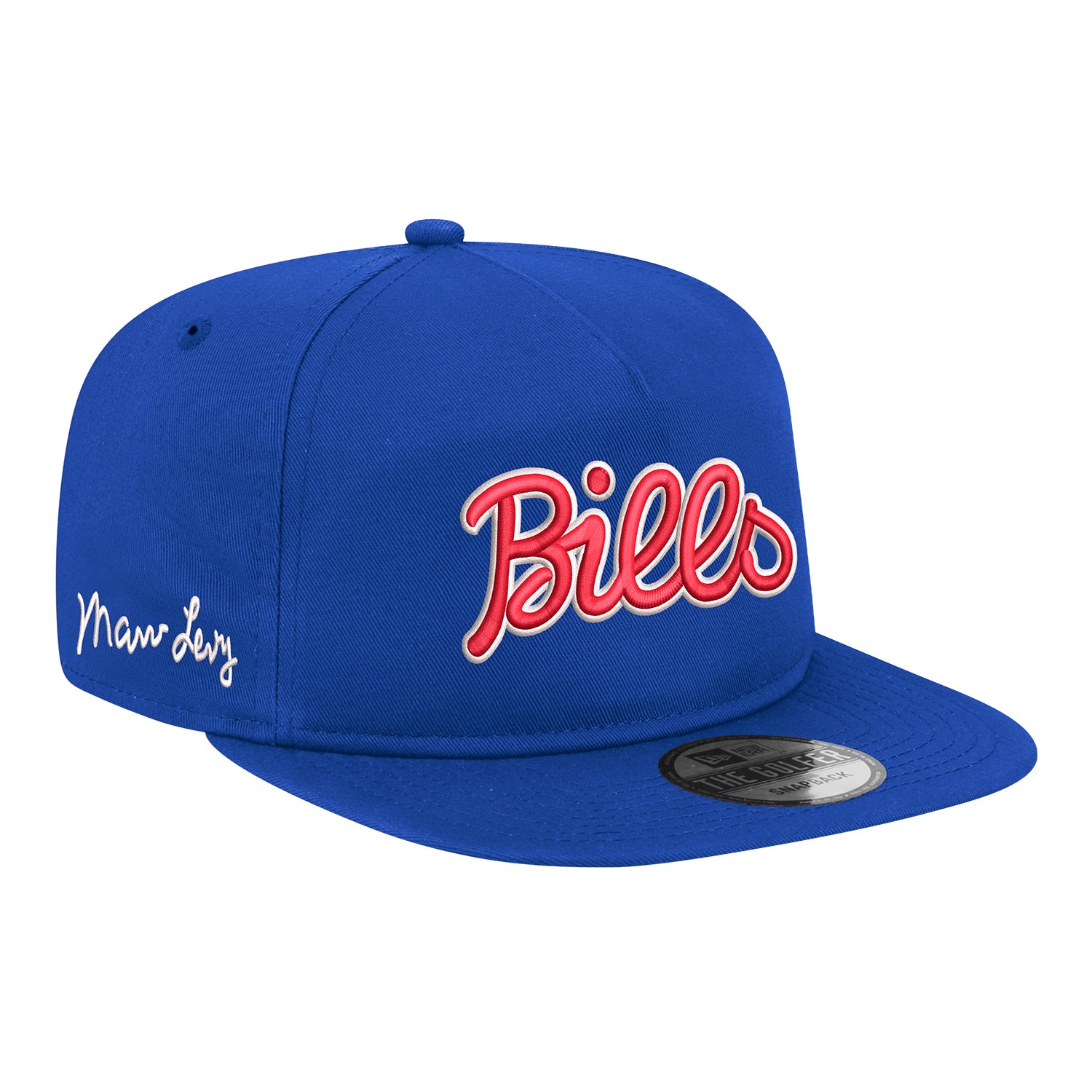 Buffalo Bills New Era Golfer Marv Levy Hat In Blue - Front Right View