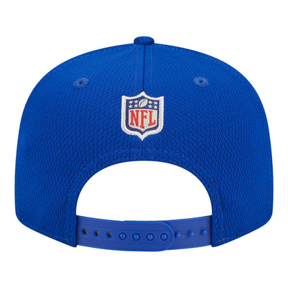 Bills New Era 2023 Training 9FIFTY Snapback Hat - In Blue - Back View