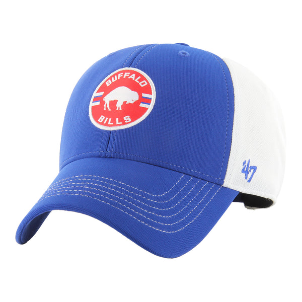Bills '47 Brand Mullane MVP Adjustable Hat In Blue & White - Front Left View
