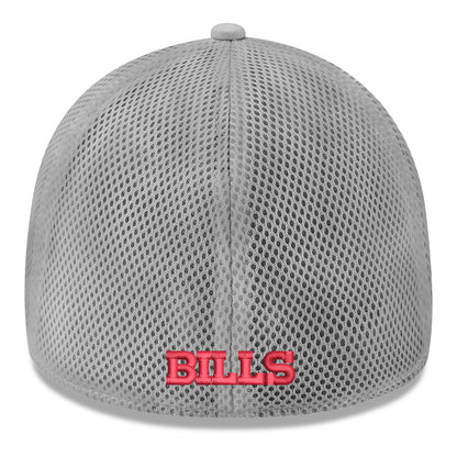 New Era Tonal Pop 39THIRTY Flex Fit Hat In Grey - Back View