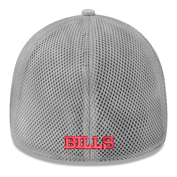 New Era Tonal Pop 39THIRTY Flex Fit Hat In Grey - Back View