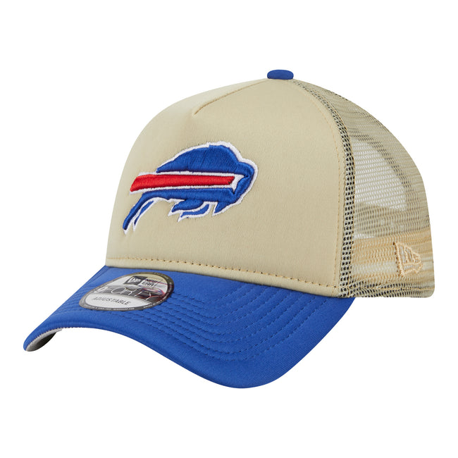 Buffalo Bills Harvest 9FORTY A-Frame Snapback Hat, Brown, NFL by New Era