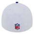 Bills New Era 39THIRTY 2023 Sideline Flex Fit Hat In White - Back View