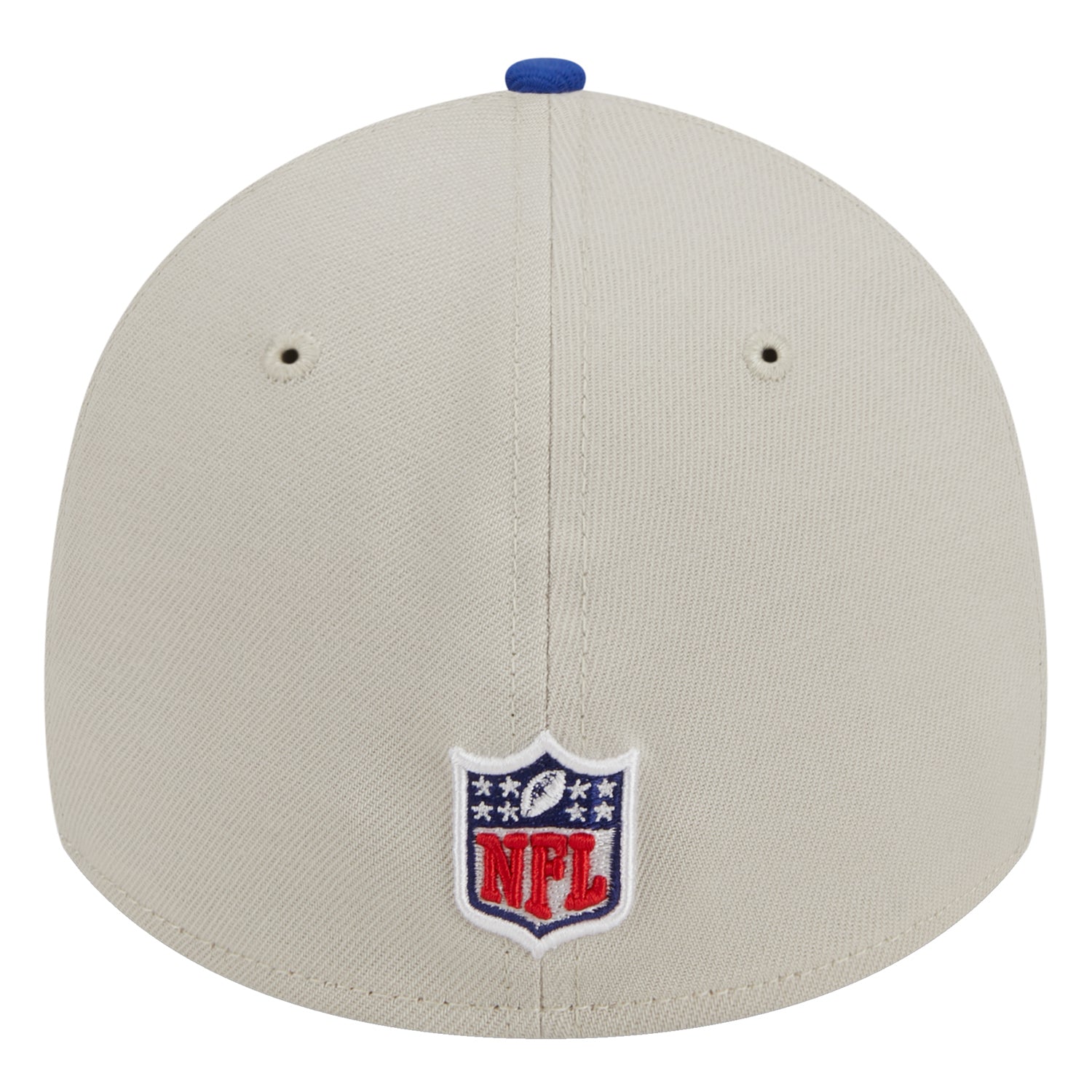 Bills New Era 39THIRTY 2023 Sideline Classic Flex Fit Hat In Grey - Back View