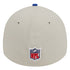 Bills New Era 39THIRTY 2023 Sideline Classic Flex Fit Hat In Grey - Back View