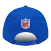 Bills New Era 9FORTY 2023 Sideline Classic Adjustable Hat In Blue - Back View