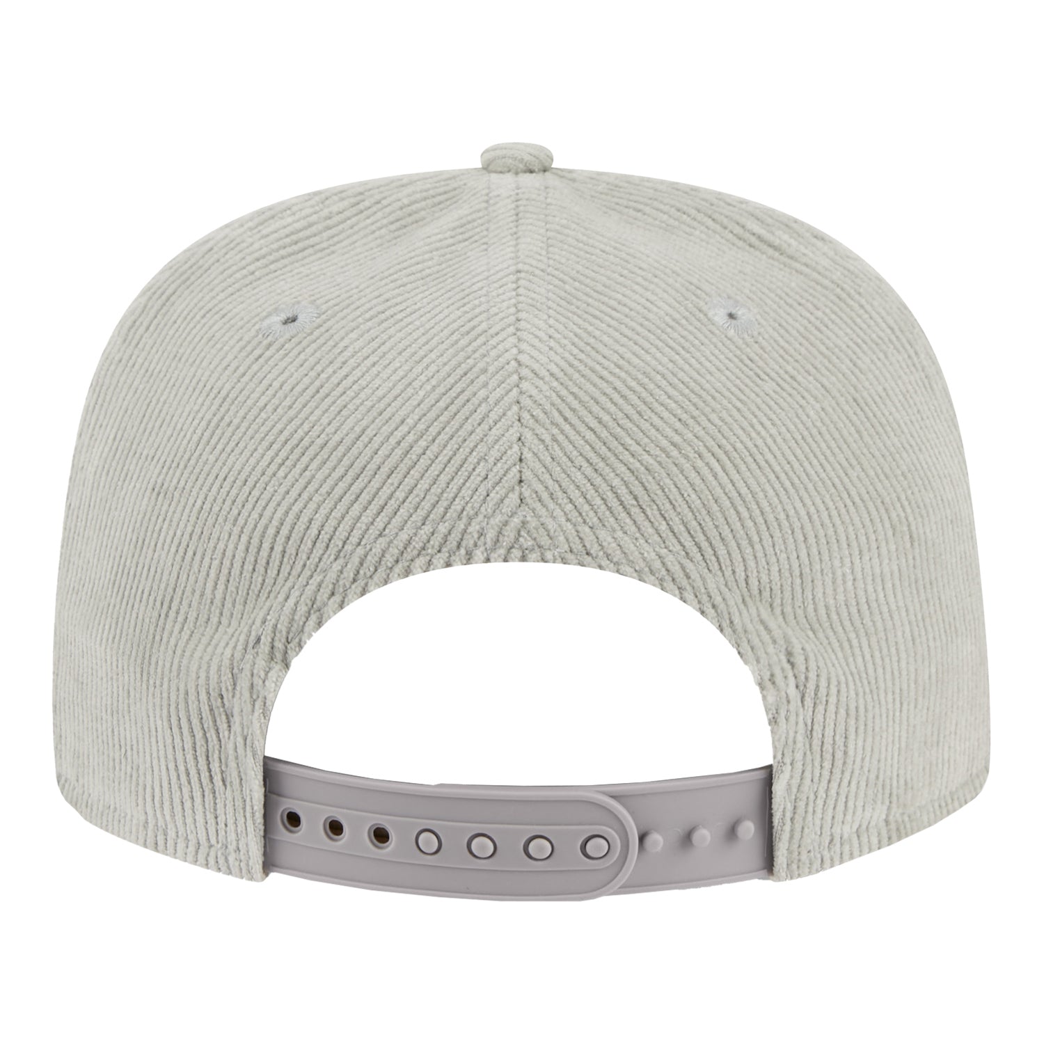 Bills New Era Gray Corduroy Golfer Adjustable Hat In Grey - Back View