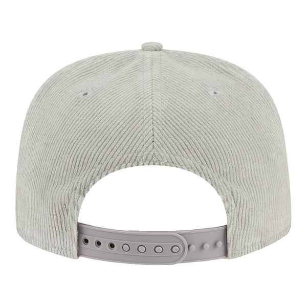 Bills New Era Gray Corduroy Golfer Adjustable Hat In Grey - Back View