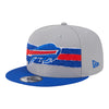 New Era Bills Snapback Hat In Grey - Front Left View