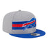 New Era Bills Snapback Hat In Grey - Front Right View