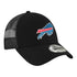New Era Black 9FORTY Trucker Hat In Black - Front Right View