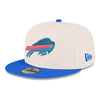 New Era 9FIFTY Primary Logo Snapback Hat In White - Front Left View