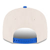 New Era 9FIFTY Primary Logo Snapback Hat In White - Back View