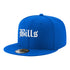 Bills New Era Old English 9FIFTY Snapback Hat In Blue - Angled Left Side View