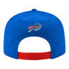 Bills New Era Old English 9FIFTY Snapback Hat In Blue - Back View