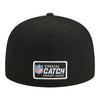 Bills New Era 2023 Crucial Catch 59FIFTY Fitted Hat In Black - Back View