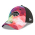 Bills New Era 2023 Crucial Catch 39THIRTY Flex Hat In Rainbow & Black - Angled Left Side View