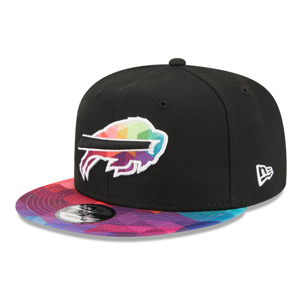 Bills New Era 2023 Crucial Catch 9FIFTY Snapback Hat In Black - Angled Left Side View