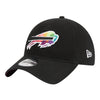 Bills New Era 2023 Crucial Catch 9TWENTY Adjustable Hat In Black - Angled Left Side View