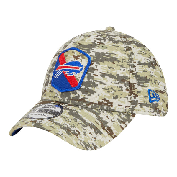 New Era Bills 2023 Salute to Service 39THIRTY Camo Flex Hat In Camouflage - Front Left View