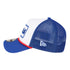 New Era Bills 9FORTY A-Frame Trucker Hat In White & Blue - Left Side View