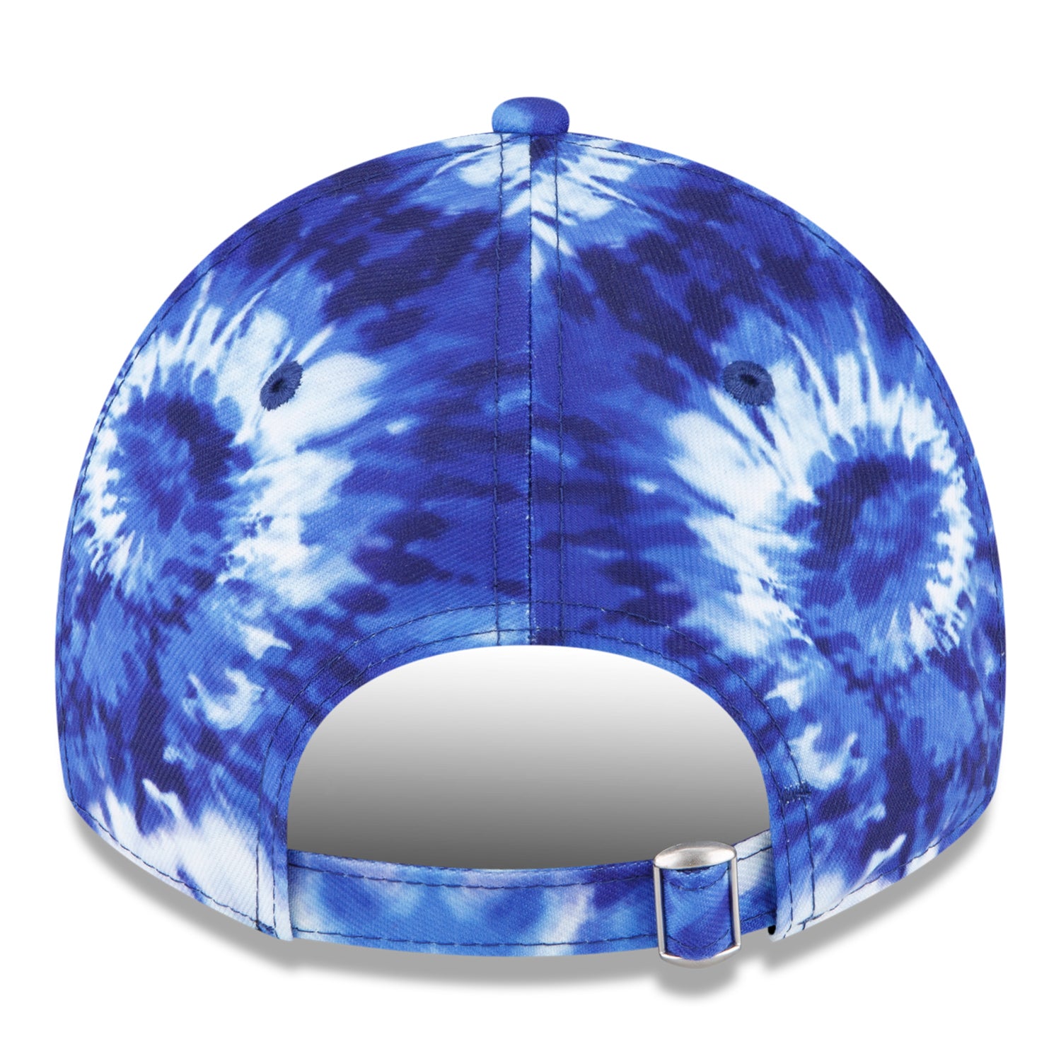 New Era Bills 9TWENTY Tie Dye Adjustable Hat In Blue - Back View