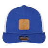New Era Bills Low Profile 9FIFTY Patch Trucker Hat In Blue & White - Front View