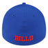 New Era Bills 39THIRTY 90's Paint Brush Flex Hat In Blue & White - Back View