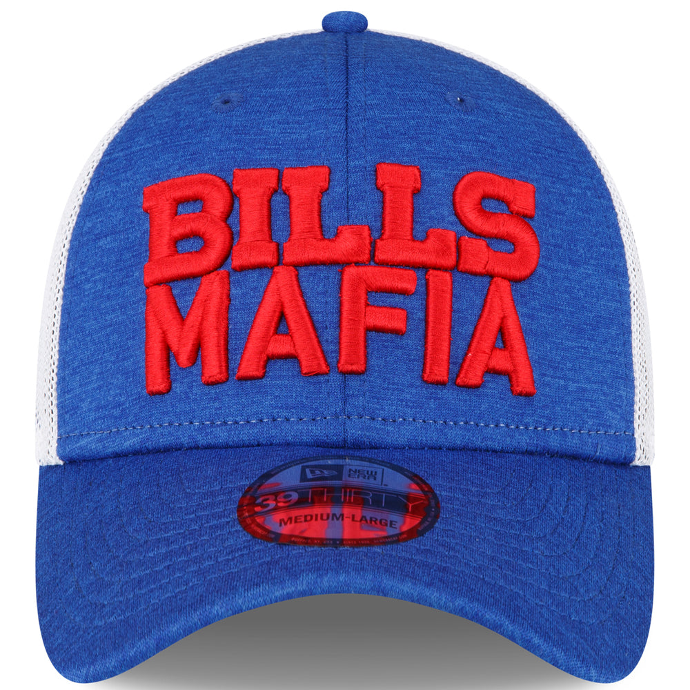 Men's Buffalo Bills New Era White Throwback Logo Iced II 39THIRTY