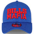 New Era Bills Mafia 39THIRTY Shadow Flex Hat In Blue & White - Front View