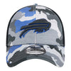 New Era Bills 39THIRTY Camo Flex Hat In Grey - Front View