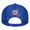 Bills New Era 2024 NFL Draft 9FIFTY Snapback Hat In Blue - Back View